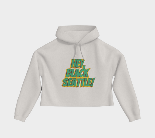 Cropped HBS Logo Hoodie - Bone