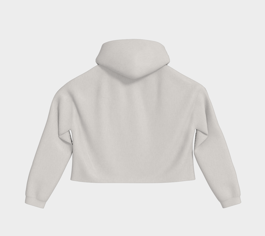 Cropped HBS Logo Hoodie - Bone