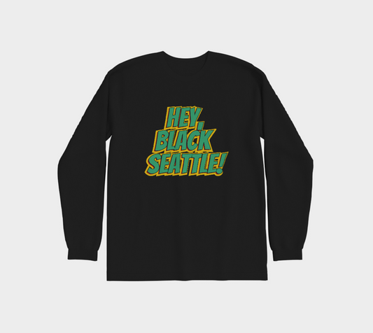Premium Long Sleeve HBS Logo T-Shirt - Black